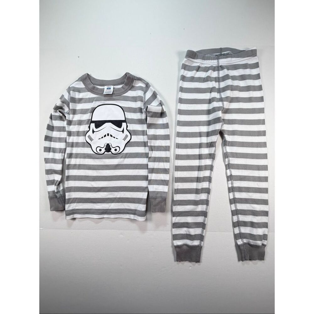 Hanna Andersson Star Wars Stormtrooper Pajama Set Boys Size 5 Organic Cotton